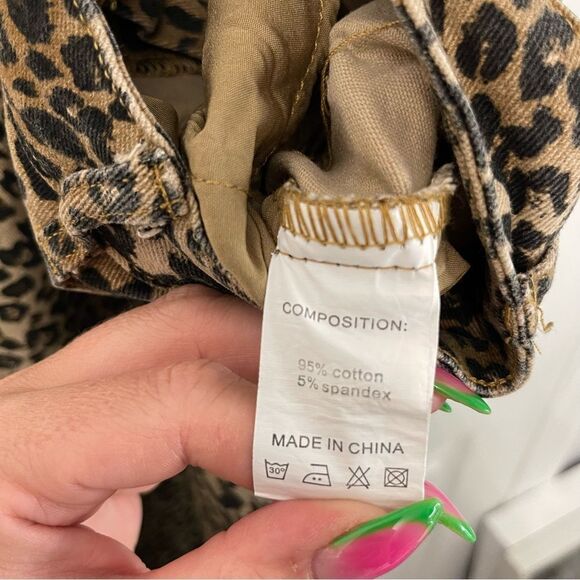 Leopard Print Matching Vest + Boot Cut Pants Set Western - Picture 15 of 16